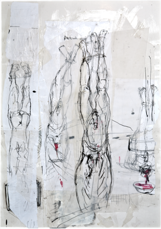 Anges 4, 2006, 50,8 x 72,1 cm, encre et acrylique sur carton