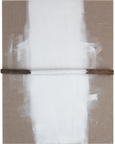 Bois 1, 2009, 146 x 114 cm, acrylique et bois sur toile