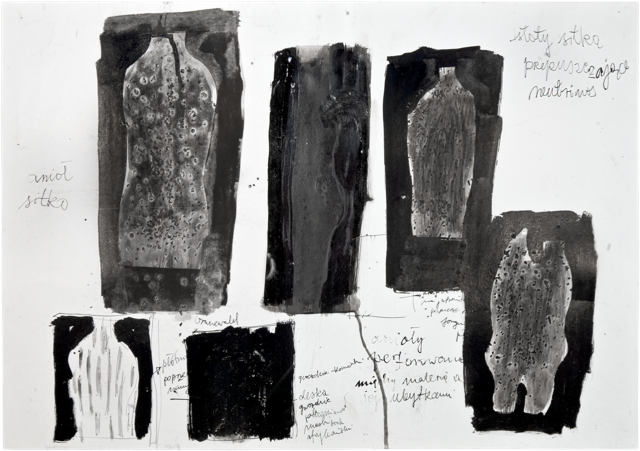 Anges 8, 2006, 50,6 x 72 cm, encre et acrylique sur carton
