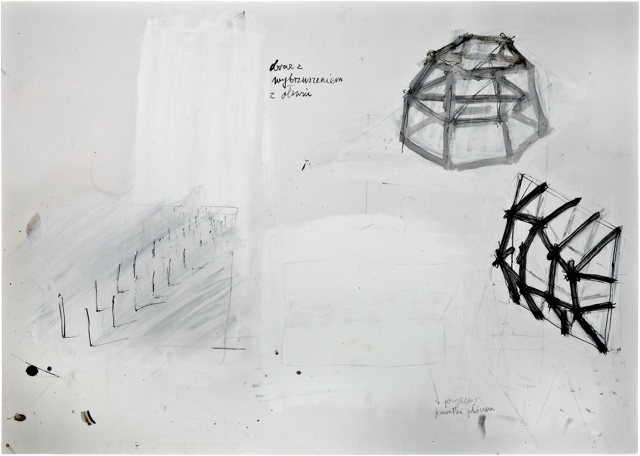 Bois 18, 2011, 51 x 72 cm, encre et acrylique sur carton