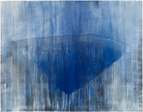 Traits et trous 4, 2009, 114 x 146 cm, acrylique sur toile