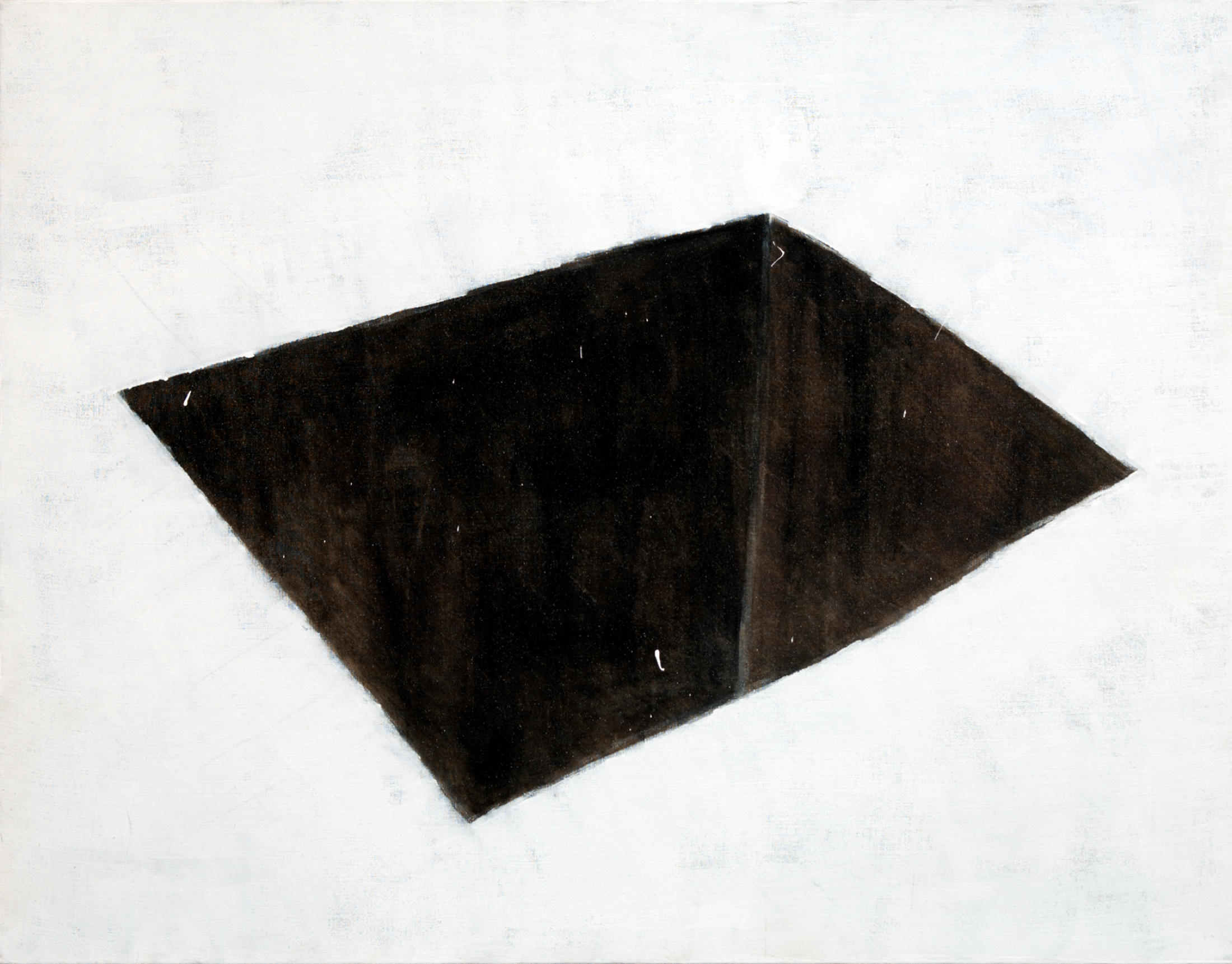 Traits et trous #5, 114 x 146 cm, acrylique sur toile, 2009