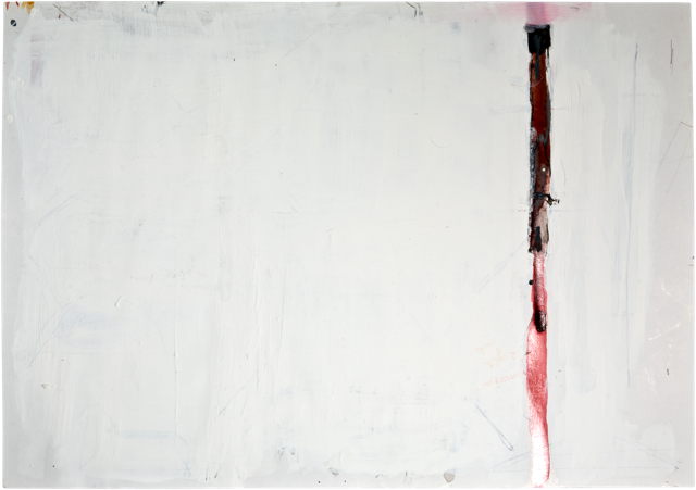 Gouttières et boîtes 19, 2009, 50,6 x 72 cm, encre et acrylique sur carton
