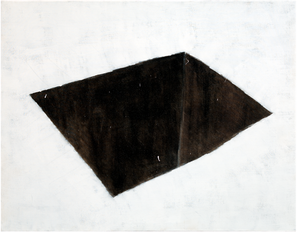 Traits et trous 5, 2009, 114 x 146 cm, acrylique sur toile