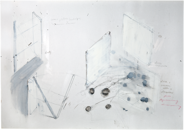 Pierre 7, 2010, 50,6 x 72 cm, encre et acrylique sur carton