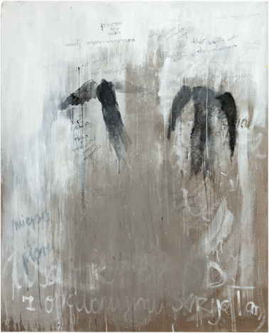 Anges 1, 2006, acrylique et encre sur toile, 162 x 130 cm