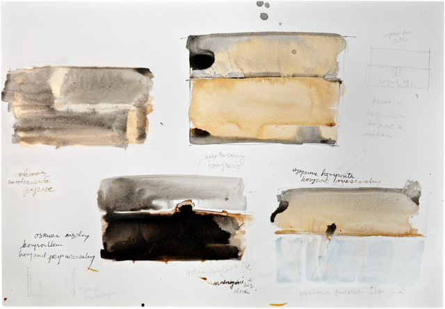 Autres dessins 10, 2007, 50 x 72 cm, encre et acrylique sur carton